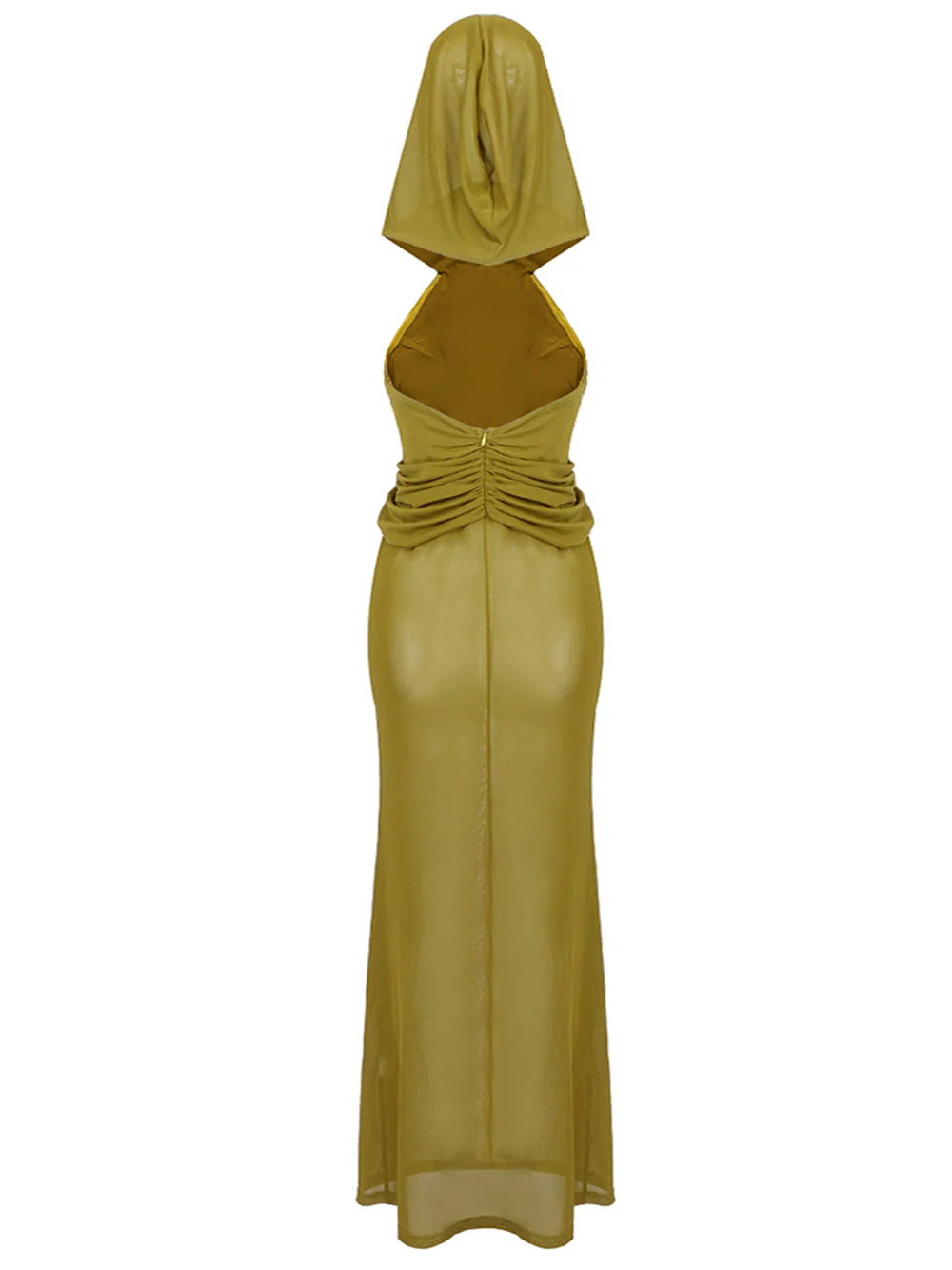 SANNE Hooded Sheer Maxi Dress - Image 4