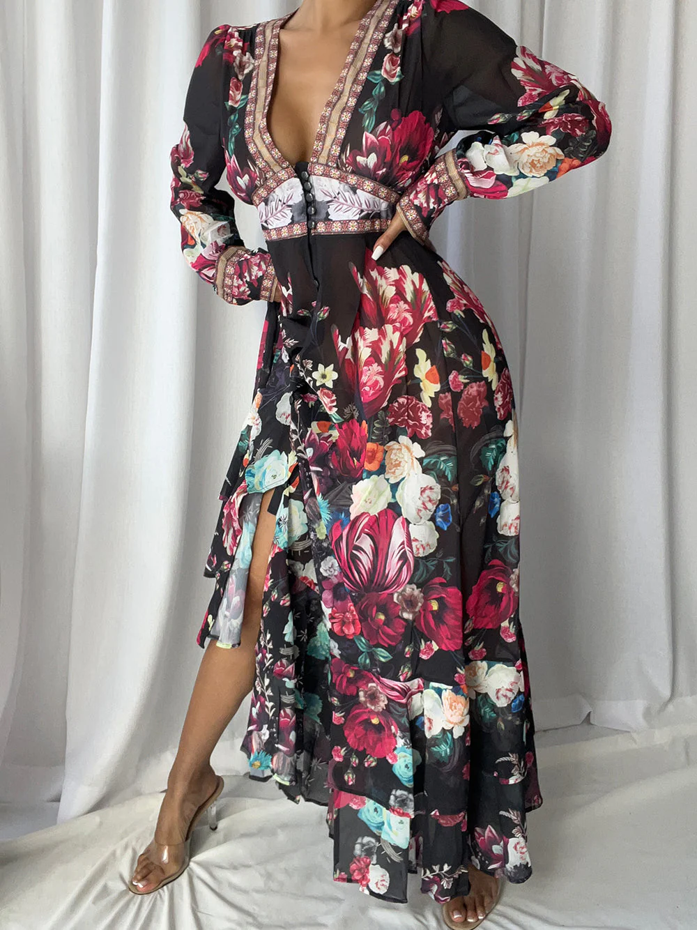 SERENA Maxi Dress in Black - Image 5