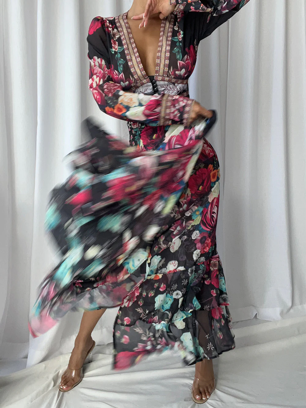 SERENA Maxi Dress in Black - Image 6