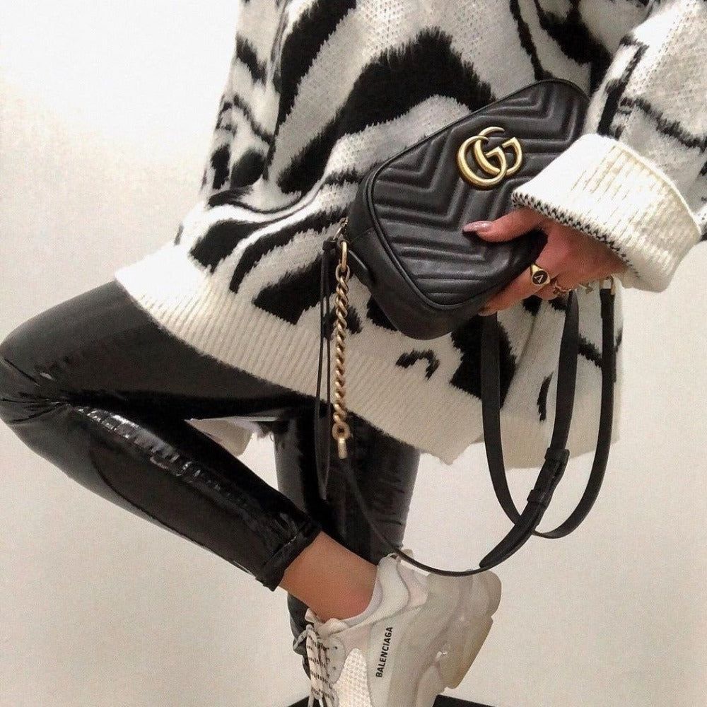 Shanta Raised Collar Oversized Sweater - Image 4