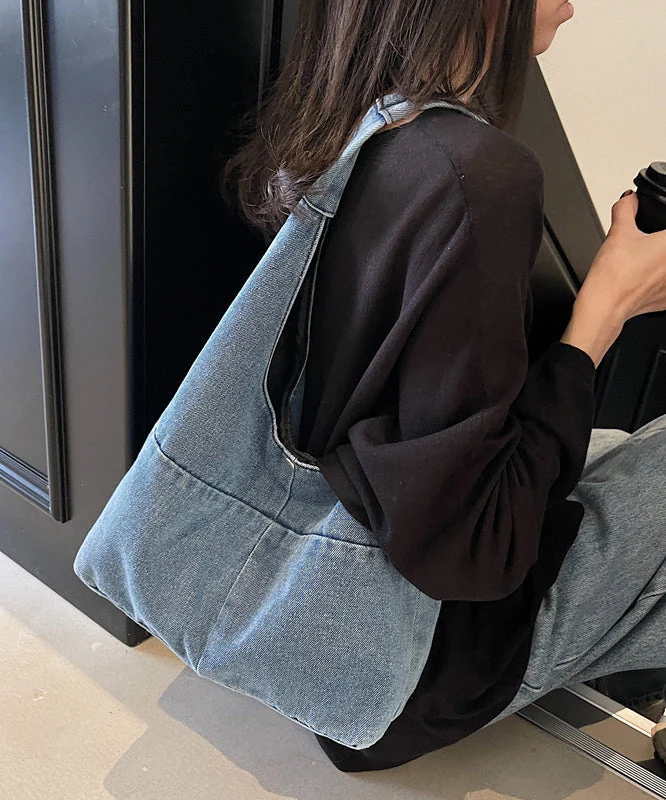 Shoulder Casual Capacity Denim Large Bag Versatile - Image 3