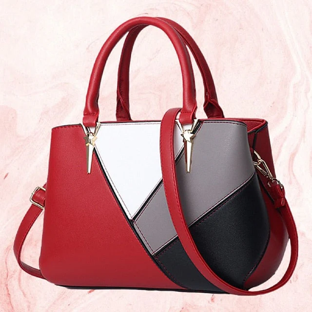 Shoulder Diaper Handbag PU Bag Tote Leather