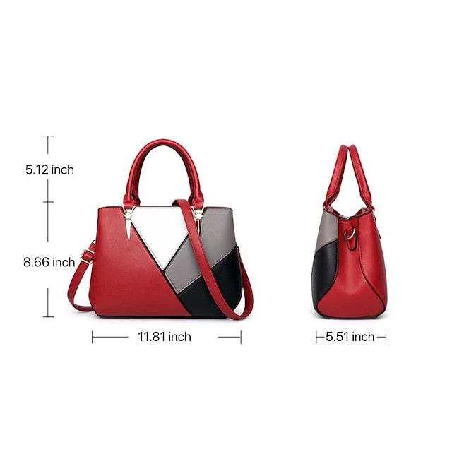 Shoulder Diaper Handbag PU Bag Tote Leather - Image 17
