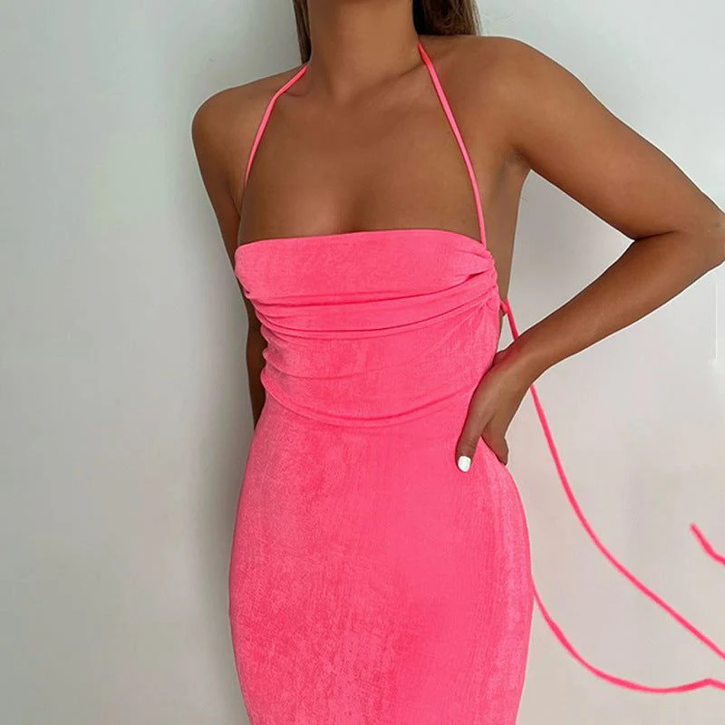 Silvana Draped Back Maxi Dress - Image 3