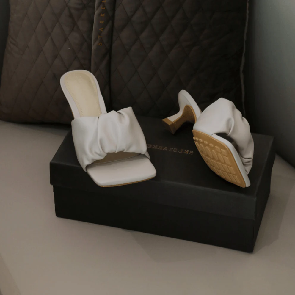 Sisilia Ruched Square Toe Slippers - Image 4