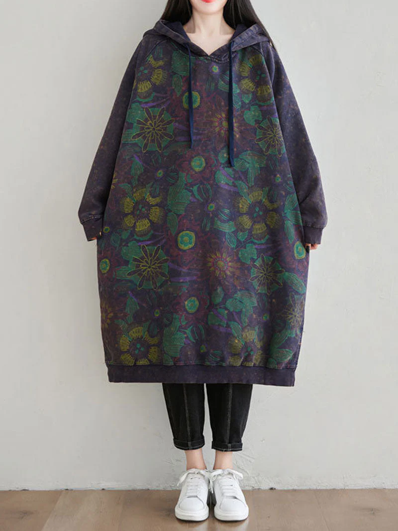 Smile You Fake Hooded Dress