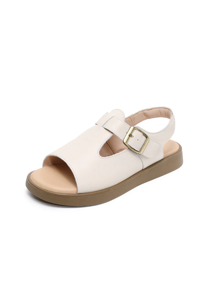 Soft Toe Leather Sandals Open - Image 11