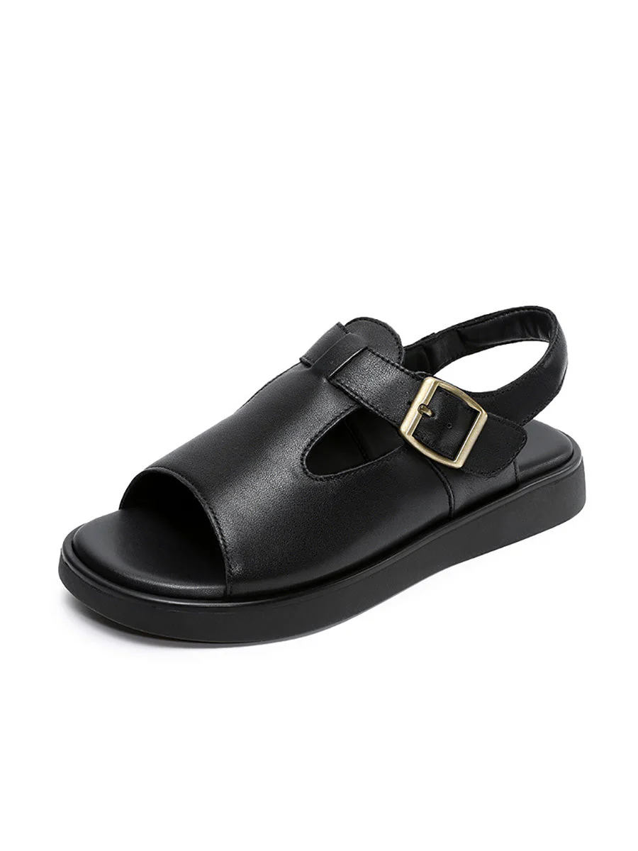 Soft Toe Leather Sandals Open - Image 12