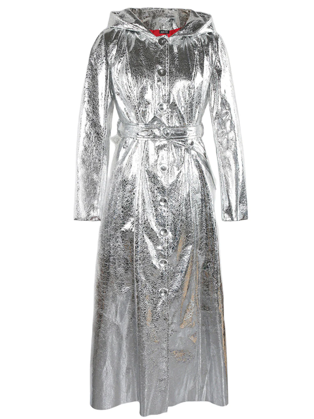 SPACY Vegan Leather Trench Coat - Image 11