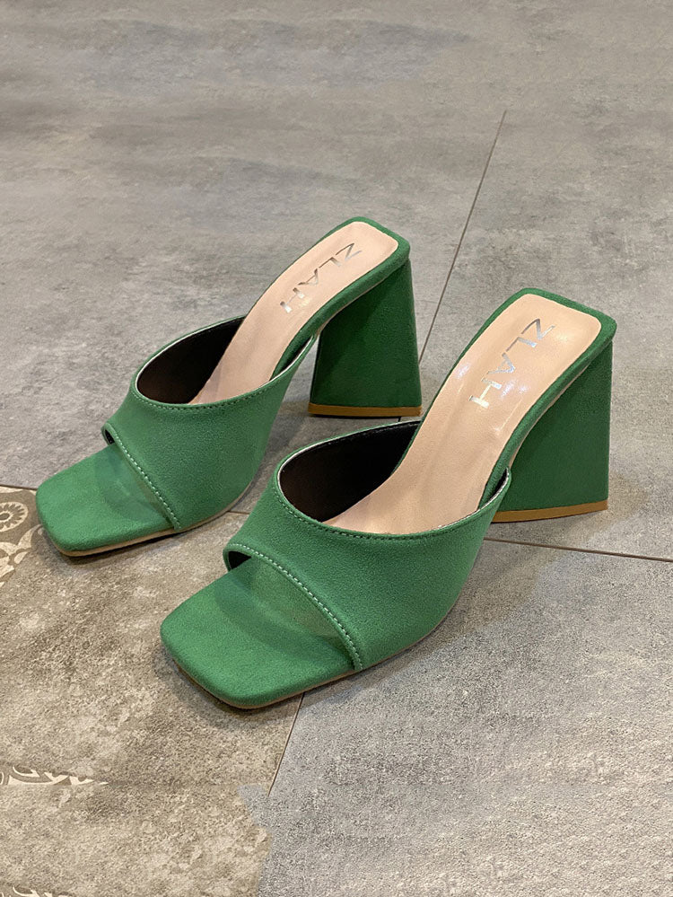 Square Toe Pumps High Heel - Image 7