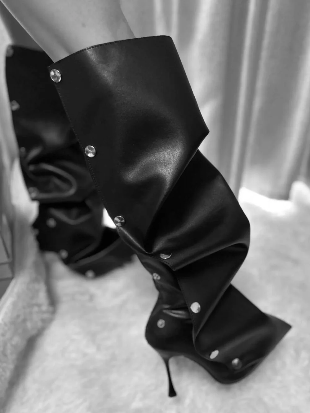 STACCABILE Press Stud Knee-High Boots - Image 14