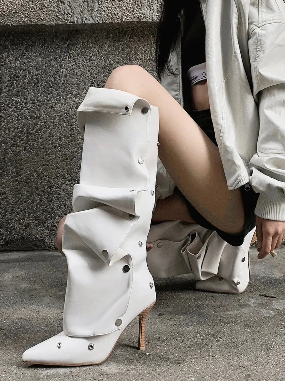 STACCABILE Press Stud Knee-High Boots - Image 16