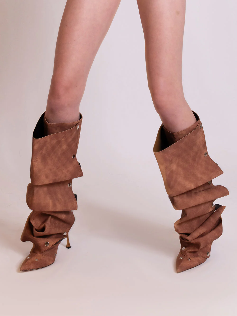 STACCABILE Press Stud Knee-High Boots - Image 20