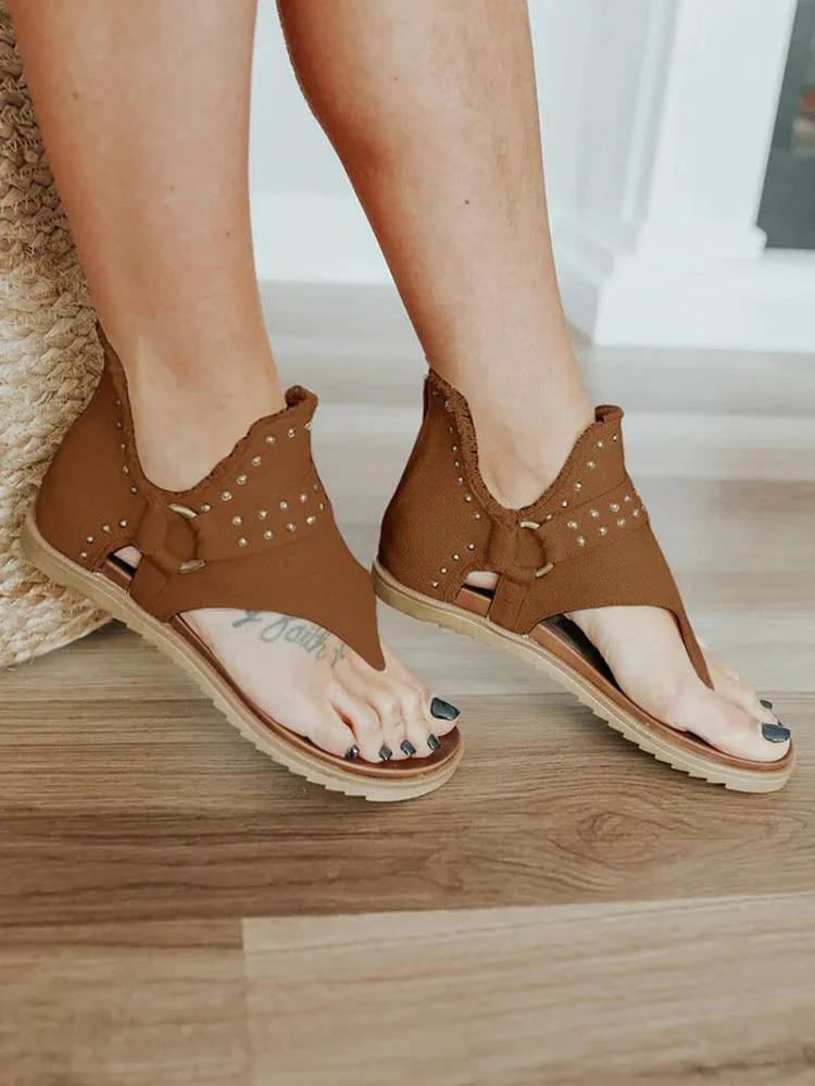 Star Print Studded Sandals - Image 18