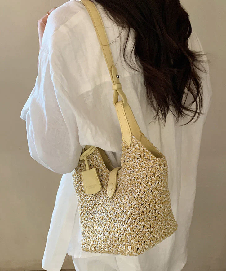 Straw Shoulder Bag Bohemian Woven Versatile - Image 2
