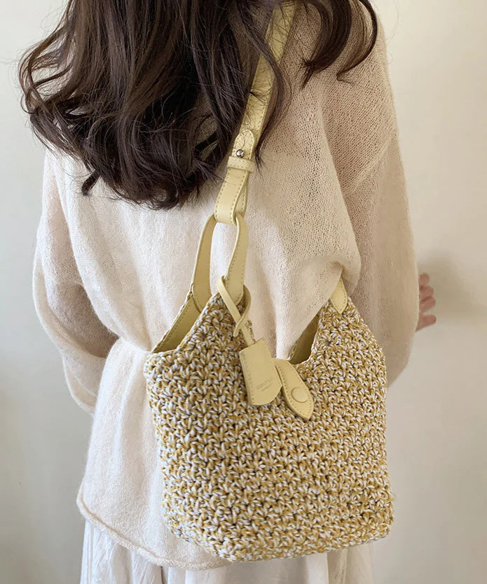 Straw Shoulder Bag Bohemian Woven Versatile - Image 4