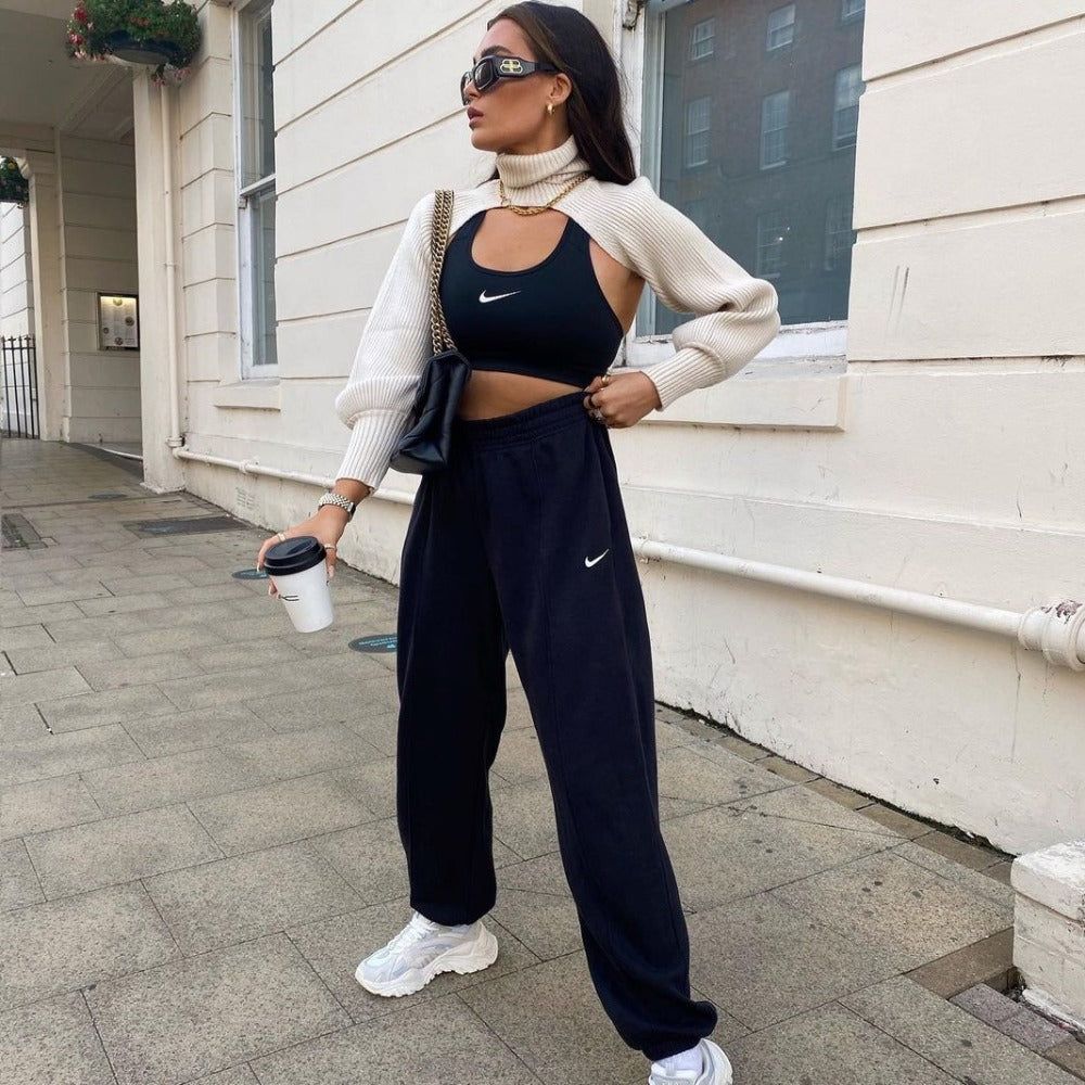 Style Sense Knitted Turtleneck Crop Top Sweater - Image 5