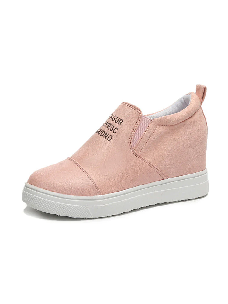 Suede Letter Pattern Casual Sneakers - Image 15