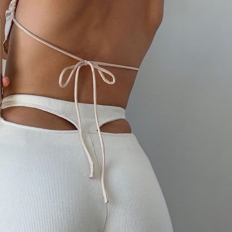 Sweet Beauty High Waisted Cut Out Pants - Image 11