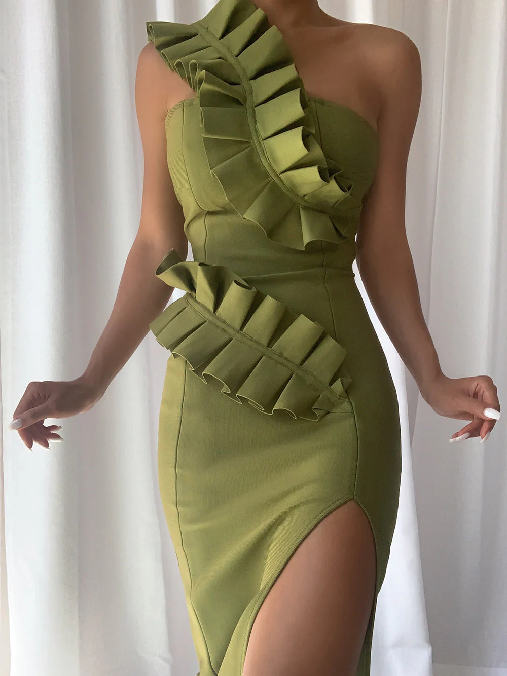 TALILA Ruffled Midi Dress - Image 2