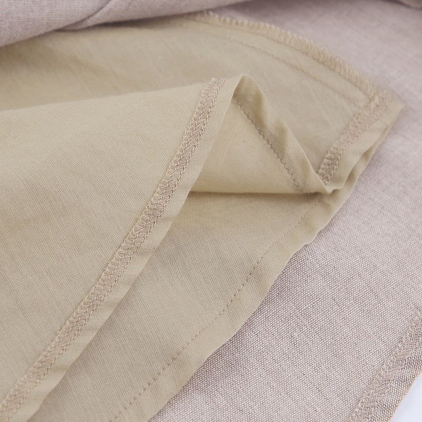 Tampa Puff Sleeve High Waist Linen Mini Dress - Image 7