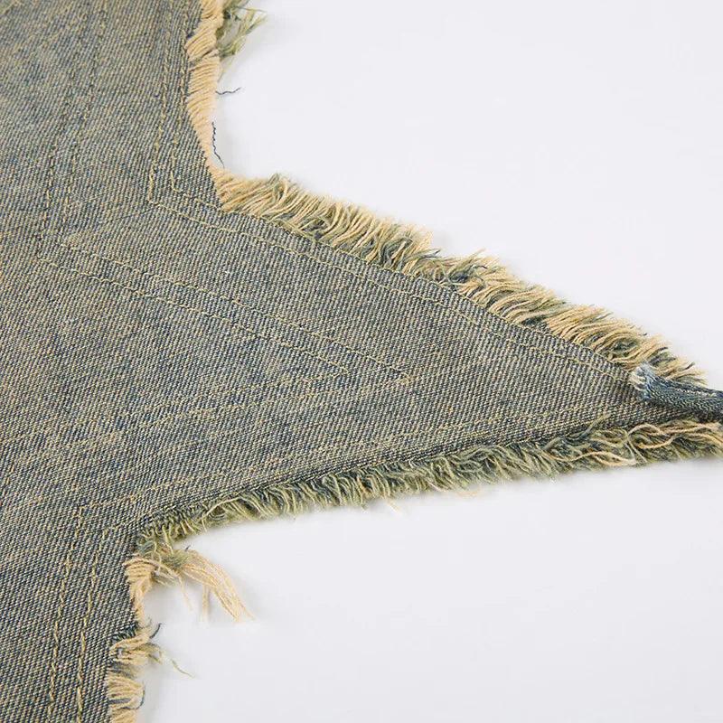 Tangible Existence Denim Raw Star Halter Top - Image 11