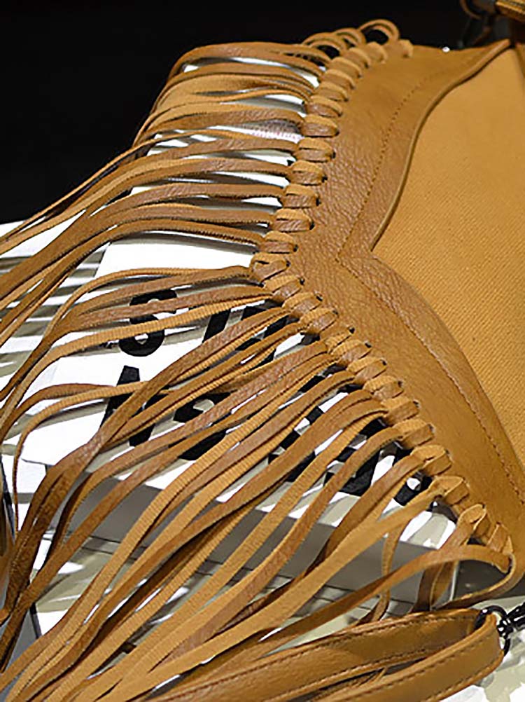 Tassel PU One-shoulder Bag - Image 2