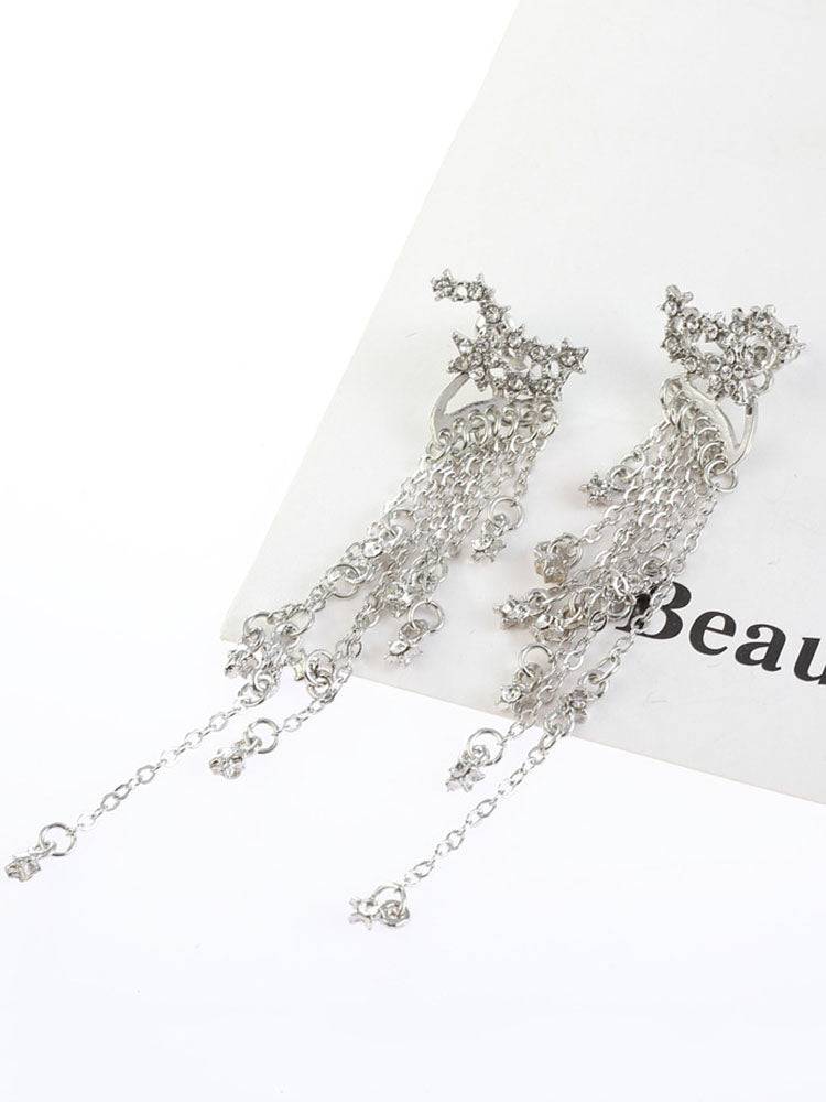 Tassels Star Rhinestones Earrings - Image 7