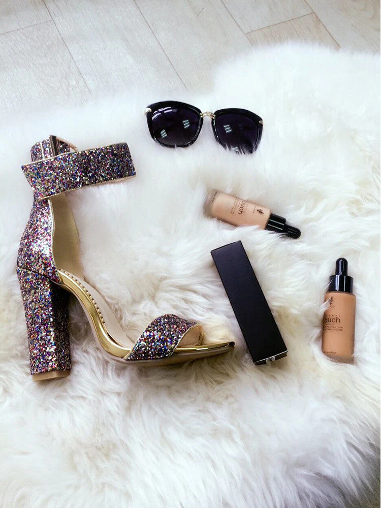 Thick Heel Ankle Strap Sandals - Image 3