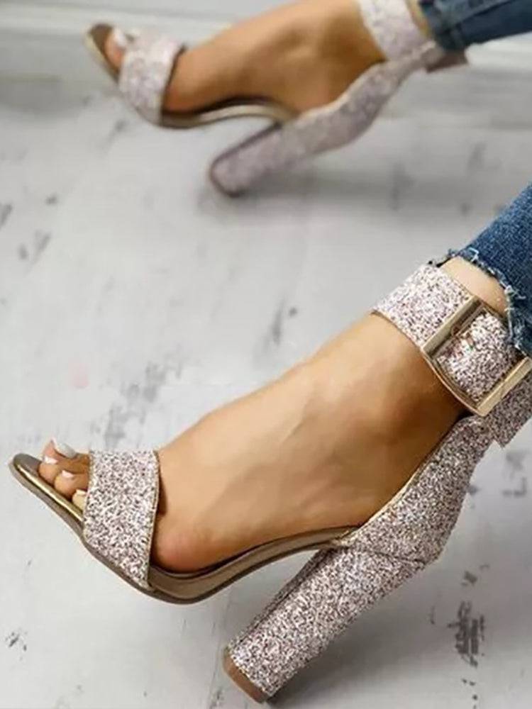 Thick Heel Ankle Strap Sandals - Image 8