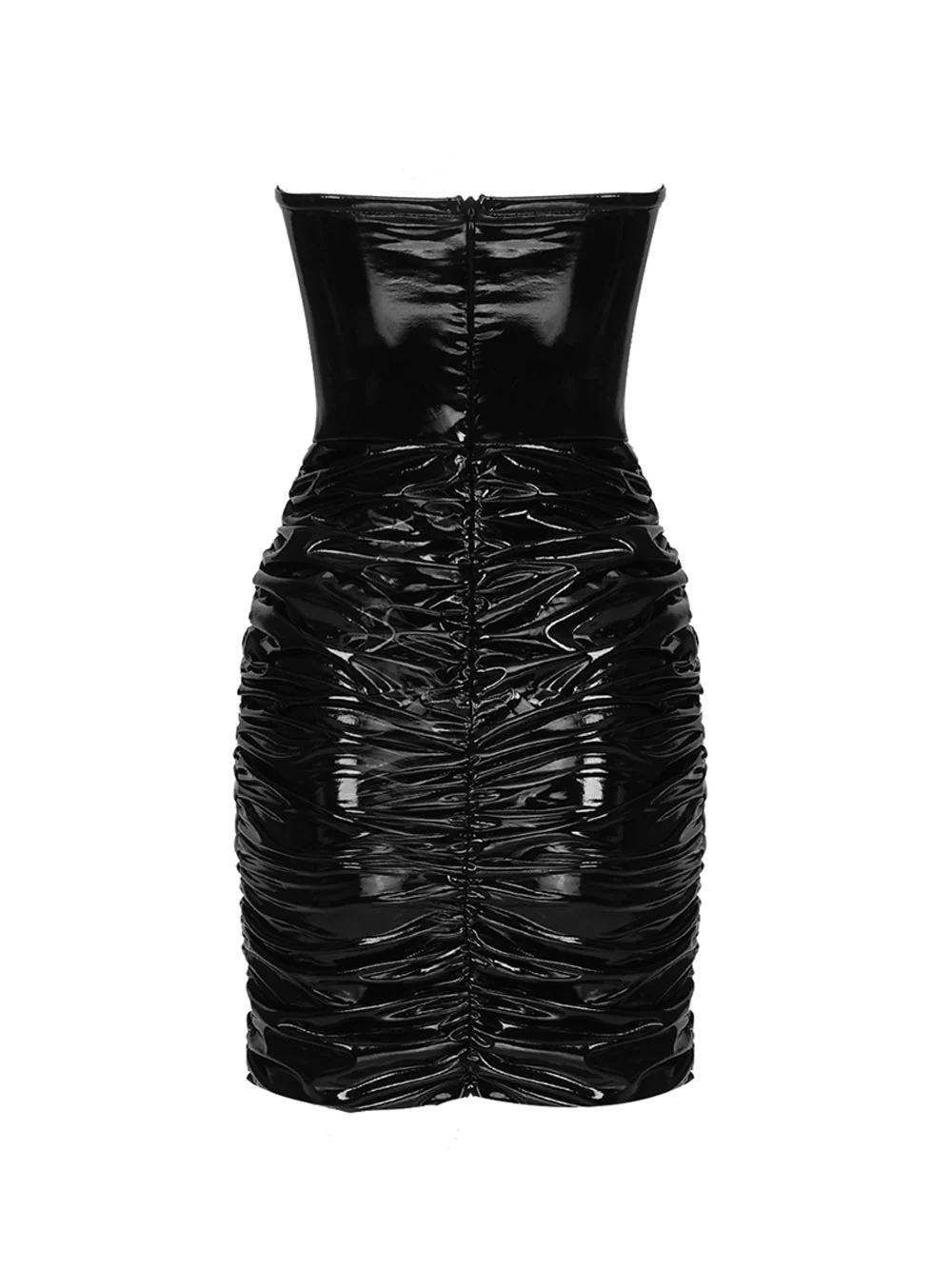 VETTA Ruched Mini Dress - Image 2