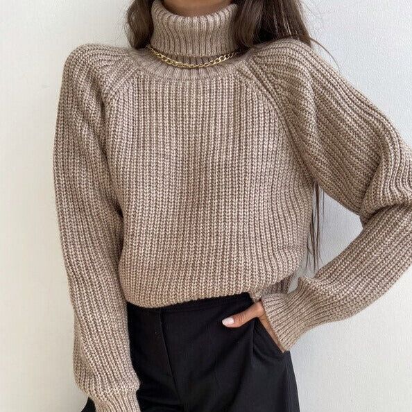 Vlogger Turtleneck Knitted Sweater - Image 3