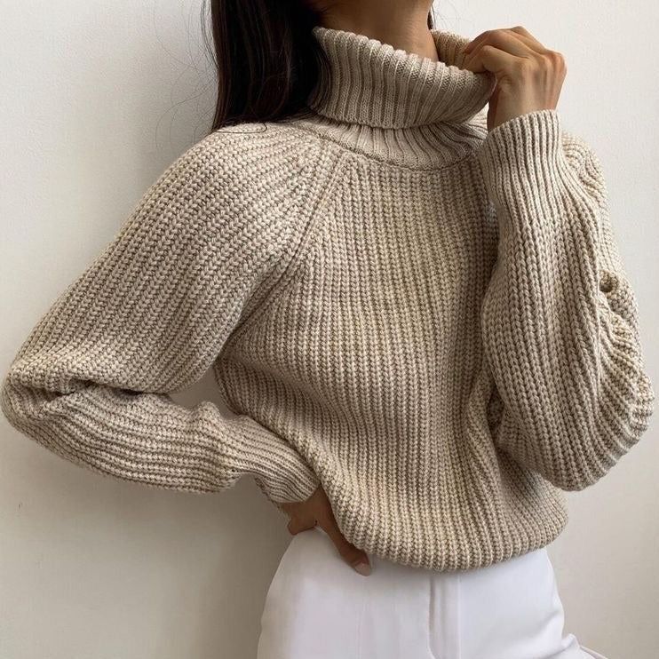 Vlogger Turtleneck Knitted Sweater - Image 6