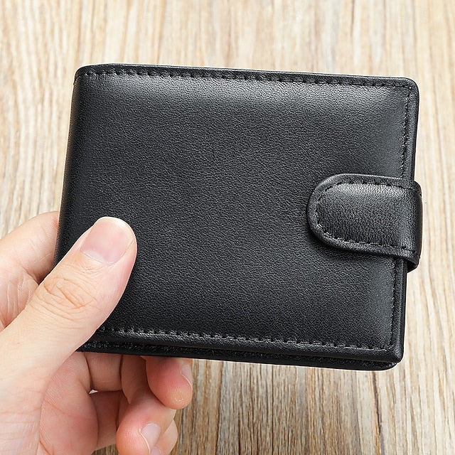 wallet card leather purse multi top cowhide layer Genuine coin - Image 10