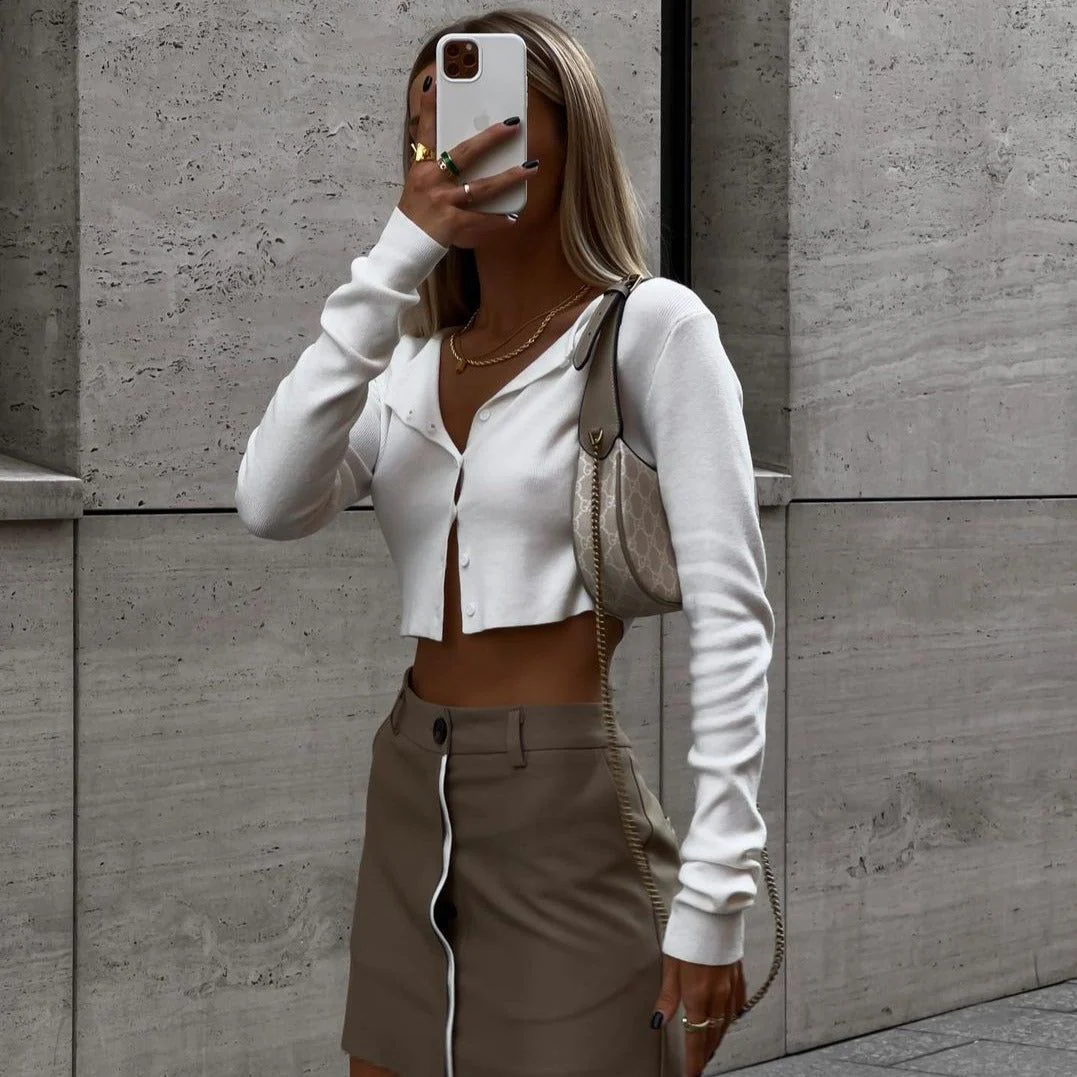 Want It Crop Cardigan - Image 3