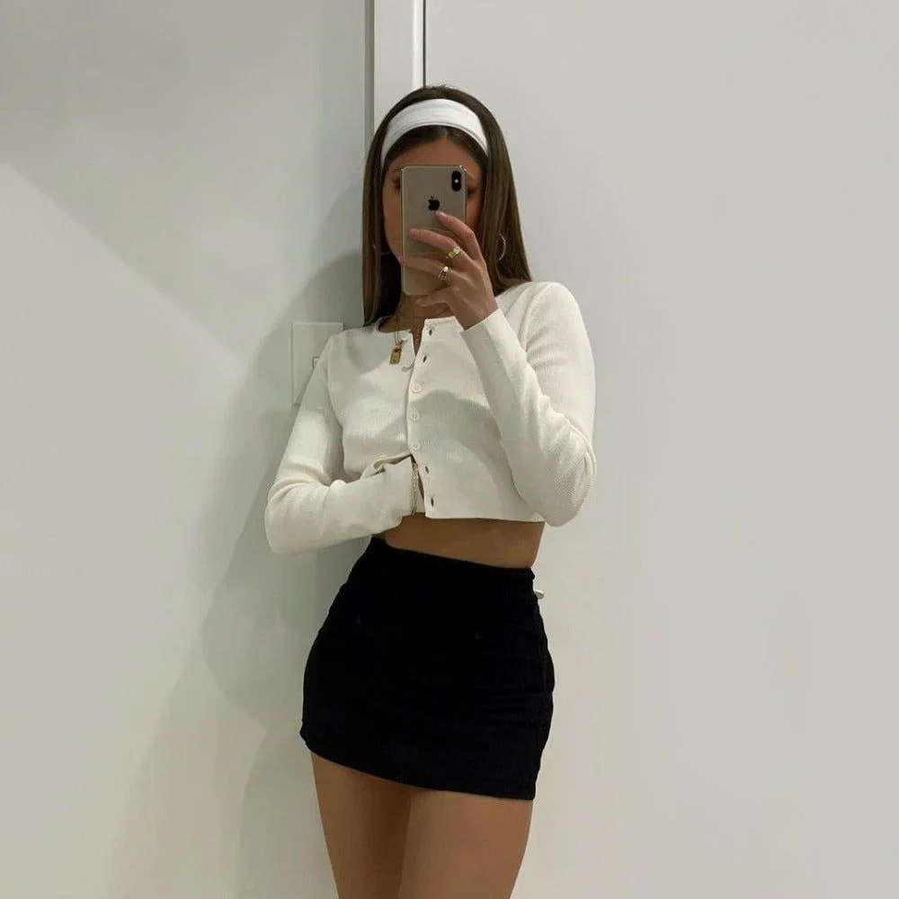 Want It Crop Cardigan - Image 8