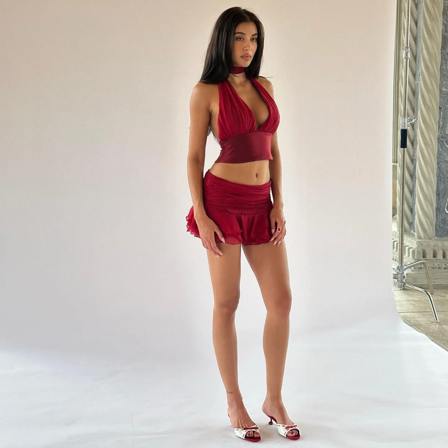 Whispered Bliss Ruffled Two-Piece Set - Image 9