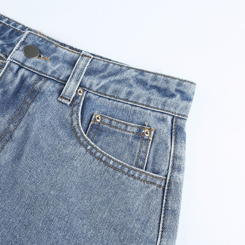 Winner Winner Denim Casual High Waist Mini Skirt - Image 7