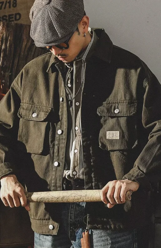 Y2k men's jeans jacket