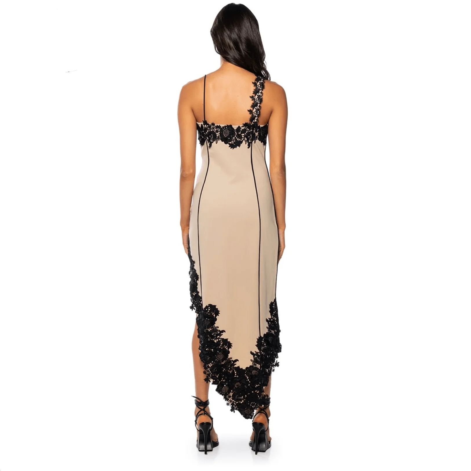 Your Style Points Asymmetrical Lace Midi Dress - Image 8