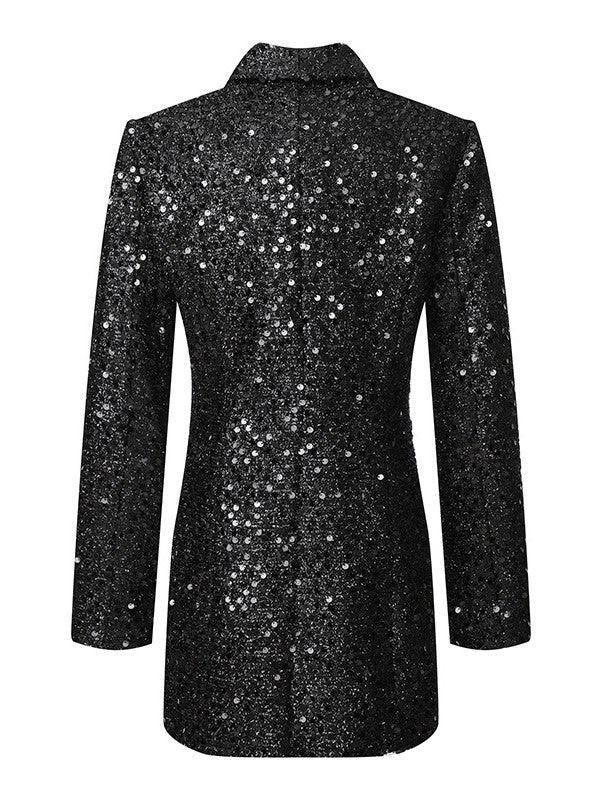 Zinnia Sequin Blazer Dress - Image 7