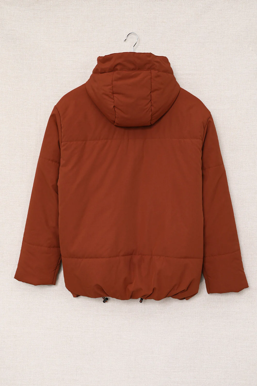 Zipper Hooded Coat With Pocket - Image 24