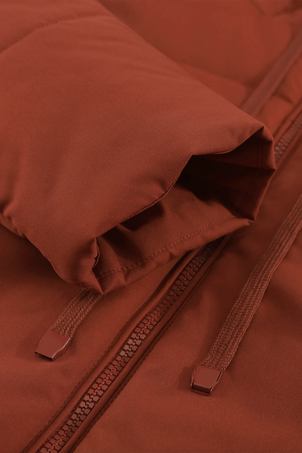 Zipper Hooded Coat With Pocket - Image 29