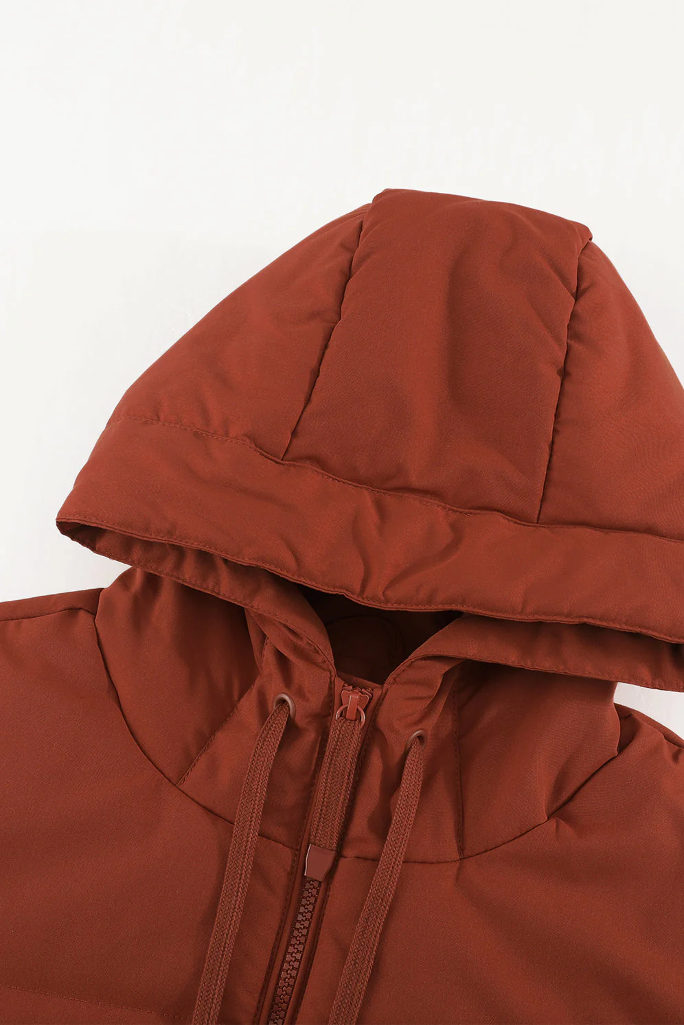 Zipper Hooded Coat With Pocket - Image 30