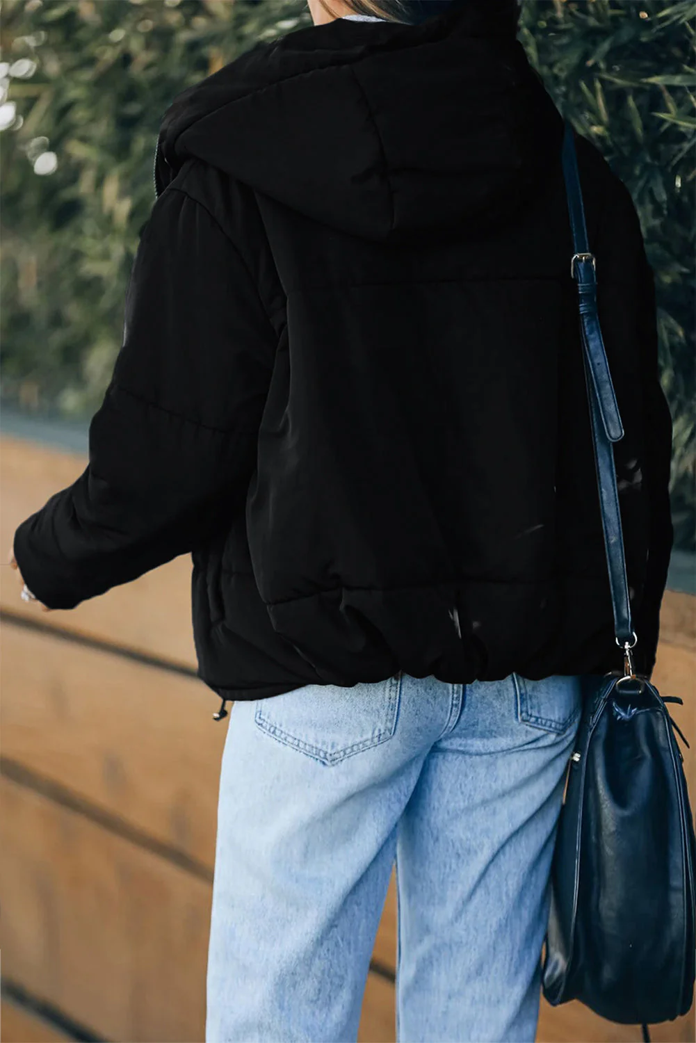 Zipper Hooded Coat With Pocket - Image 39