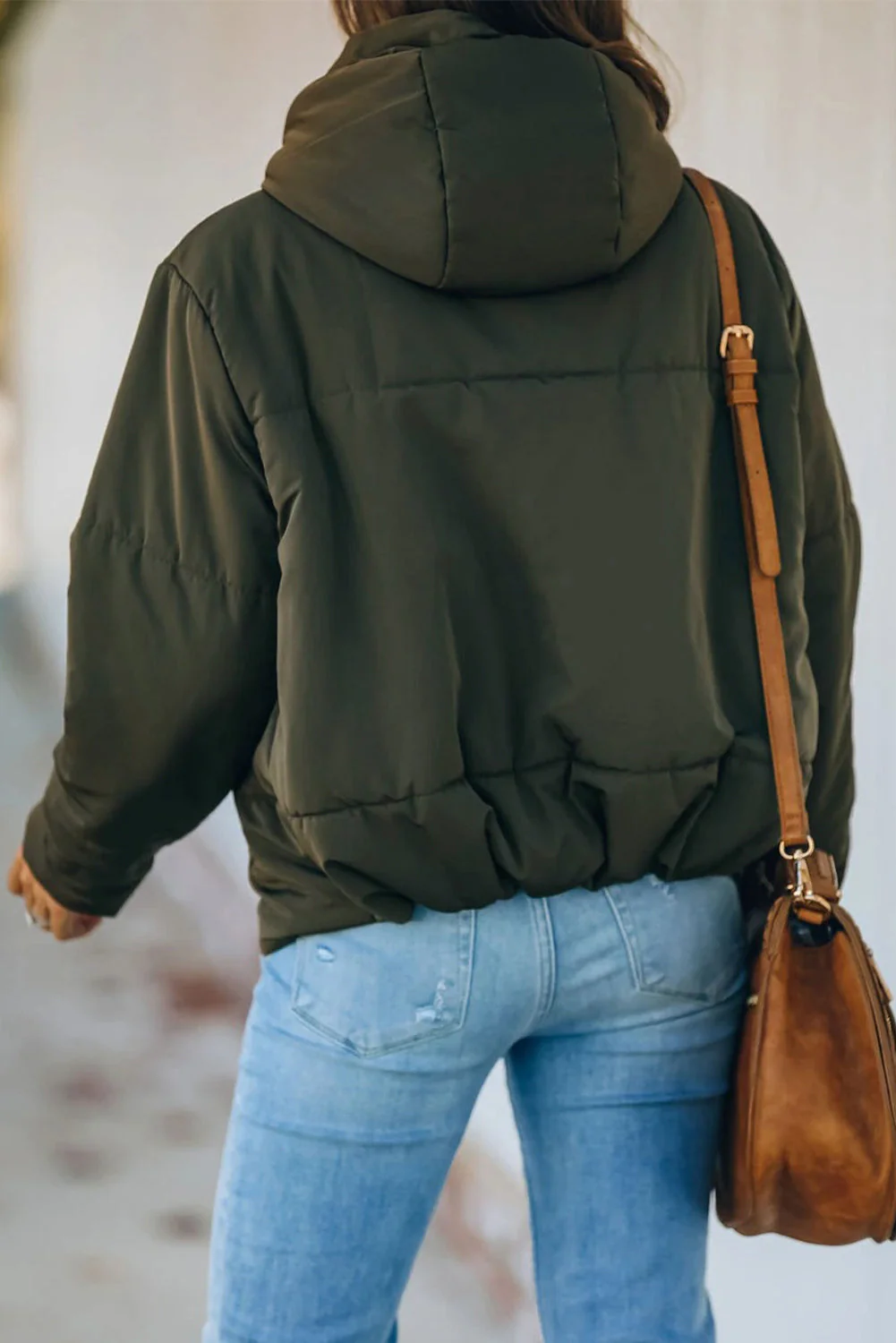 Zipper Hooded Coat With Pocket - Image 46